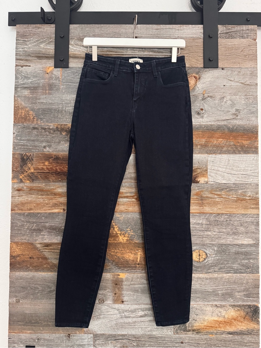 L’Agence Margot High-Rise Skinny Jeans in True Blue Dark